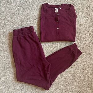 Victoria's Secret Maroon Lounge Set